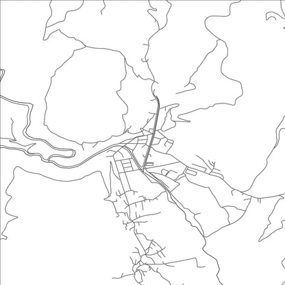 ROAD MAP OF BOSILEGRAD, SERBIA BY MAPBAKES