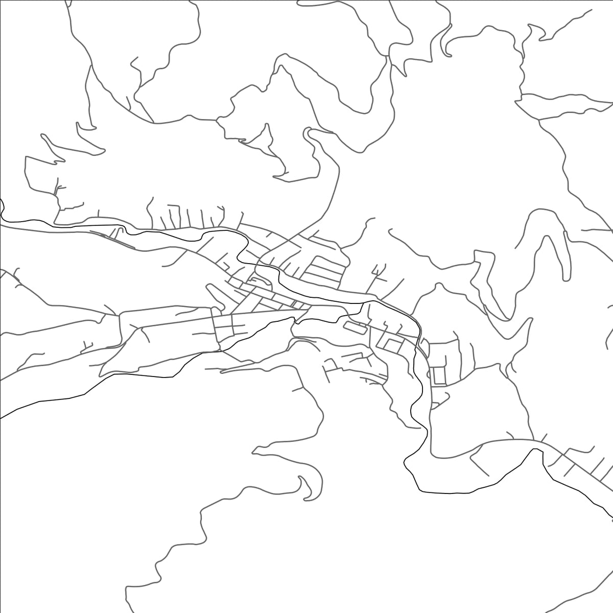 ROAD MAP OF BRUS, SERBIA BY MAPBAKES