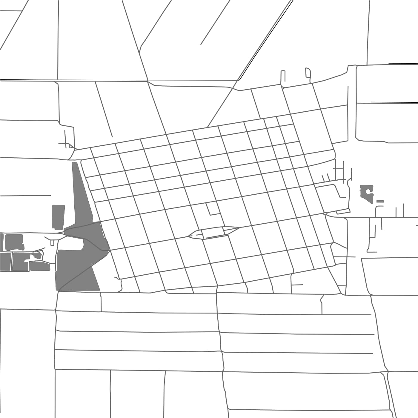 ROAD MAP OF DEBELJAČA, SERBIA BY MAPBAKES