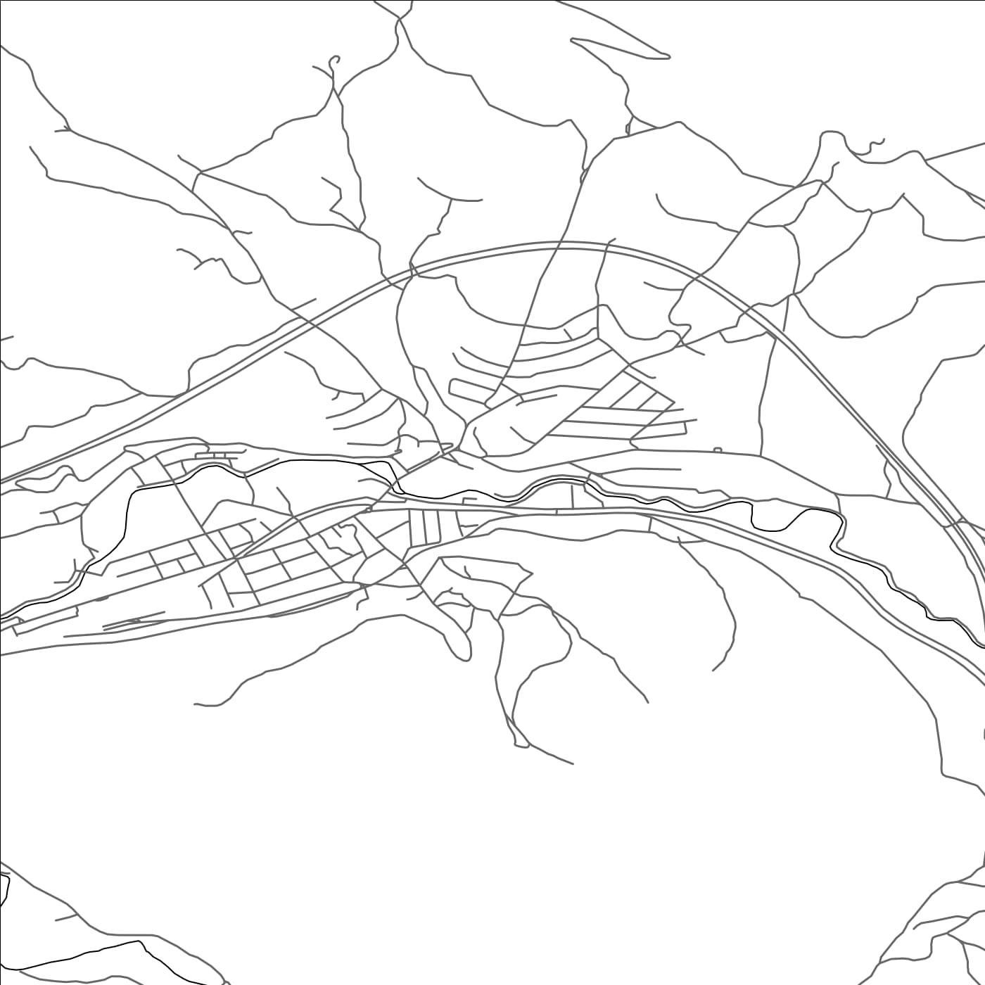 ROAD MAP OF DIMITROVGRAD, SERBIA BY MAPBAKES