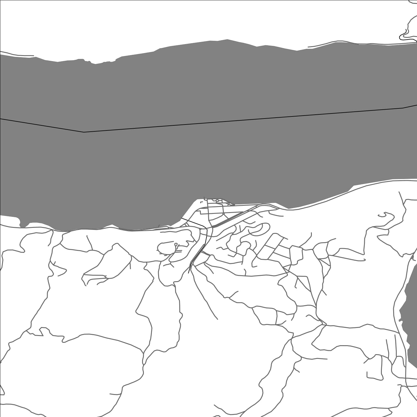 ROAD MAP OF DONJI MILANOVAC, SERBIA BY MAPBAKES