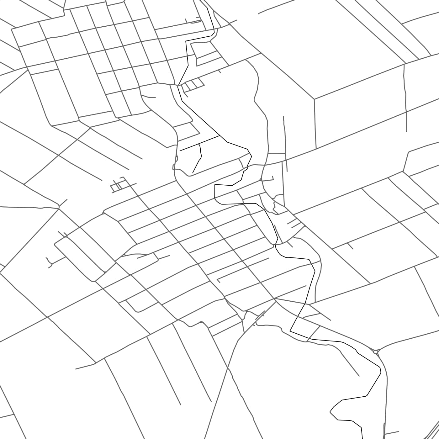 ROAD MAP OF FEKETIĆ, SERBIA BY MAPBAKES