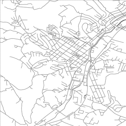 ROAD MAP OF GORNJI MILANOVAC, SERBIA BY MAPBAKES