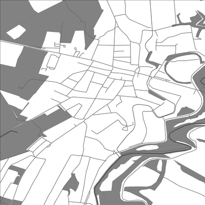 ROAD MAP OF JAŠA TOMIĆ, SERBIA BY MAPBAKES