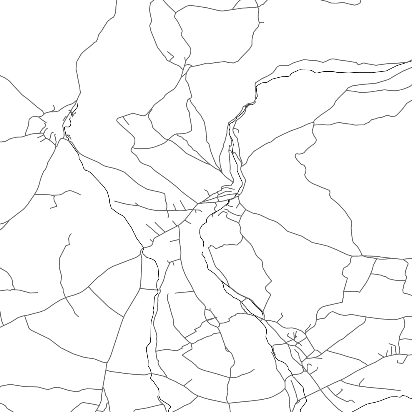 ROAD MAP OF KAMENICA, SERBIA BY MAPBAKES