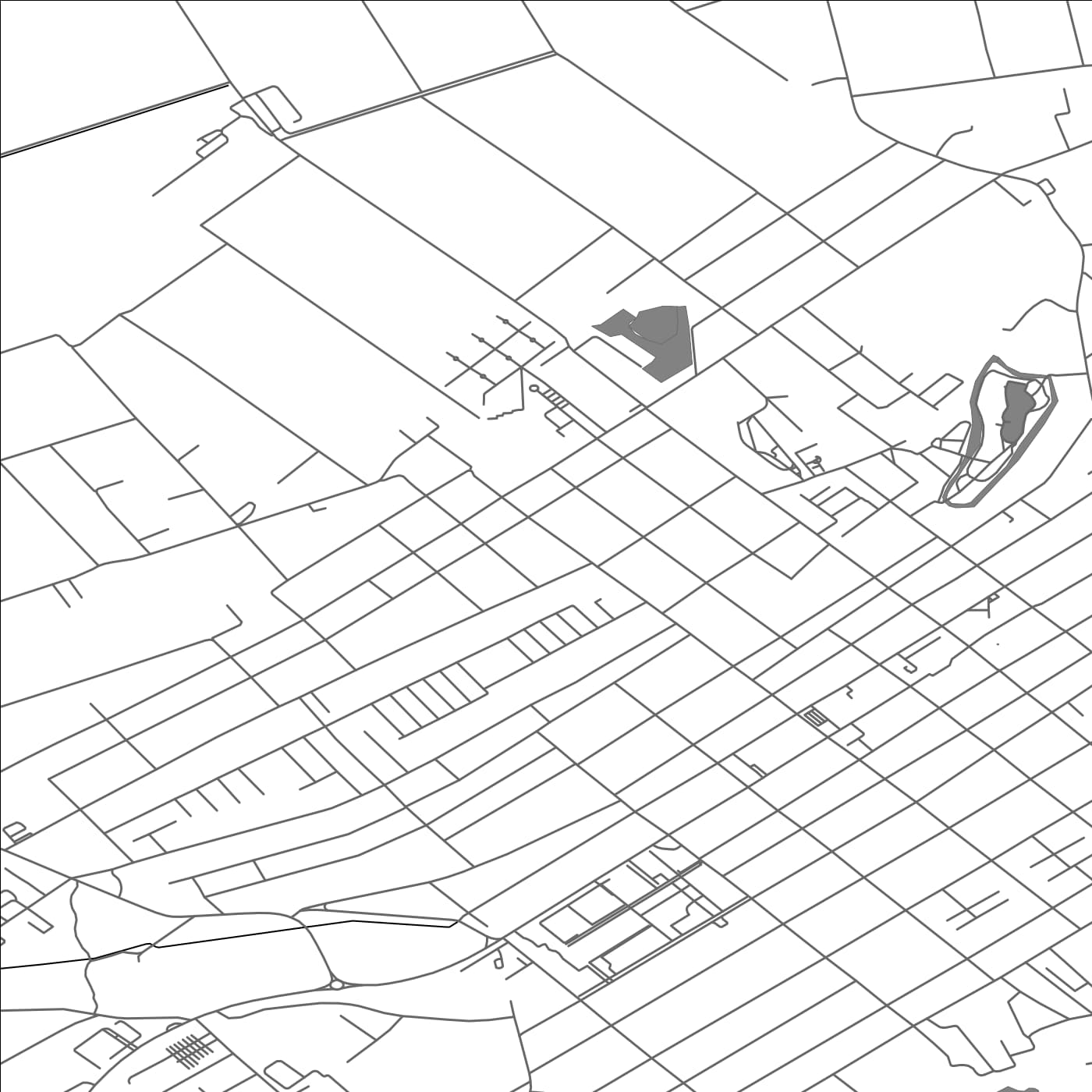 ROAD MAP OF KIKINDA, SERBIA BY MAPBAKES