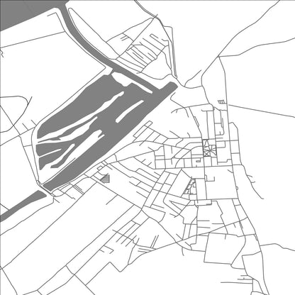 ROAD MAP OF KOSTOLAC, SERBIA BY MAPBAKES