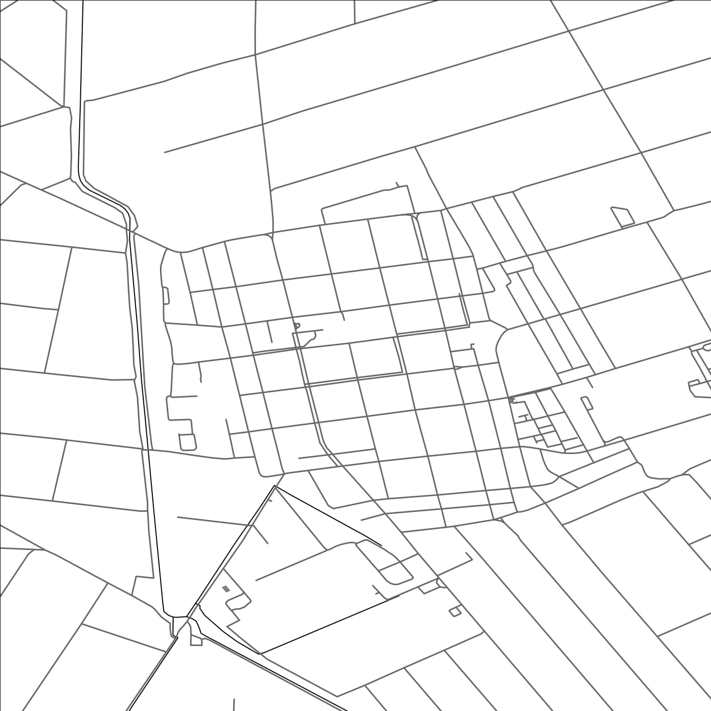 ROAD MAP OF KOVAČICA, SERBIA BY MAPBAKES