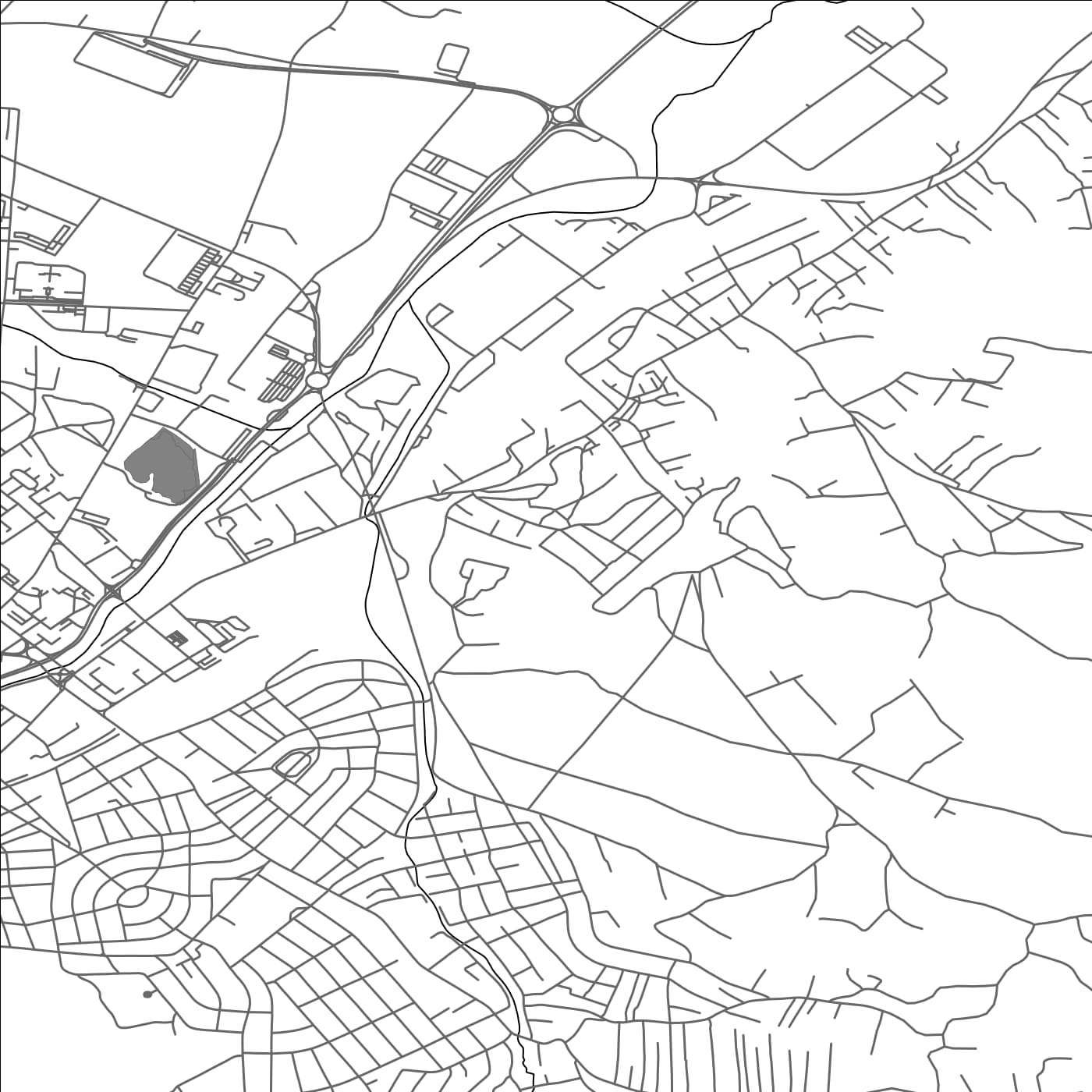 ROAD MAP OF KRAGUJEVAC, SERBIA BY MAPBAKES