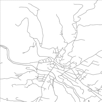 ROAD MAP OF KUČEVO, SERBIA BY MAPBAKES