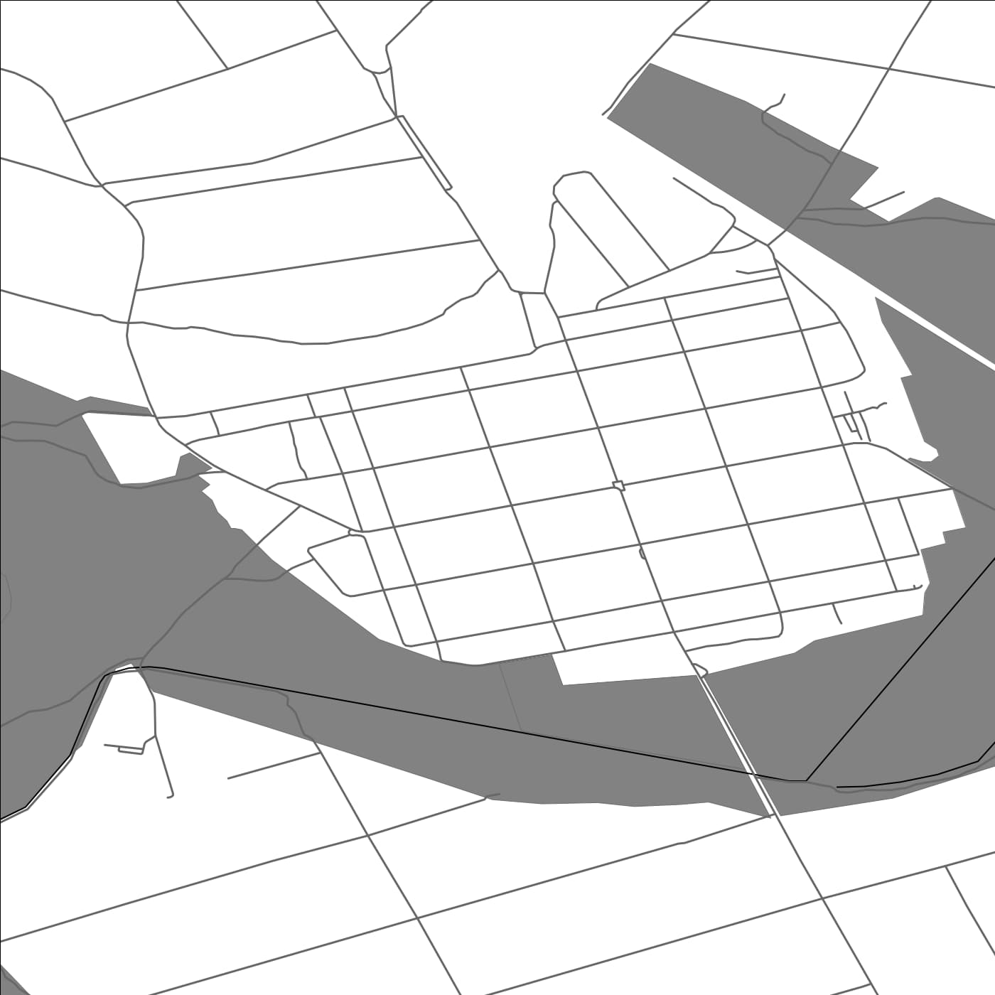 ROAD MAP OF KUMANE, SERBIA BY MAPBAKES