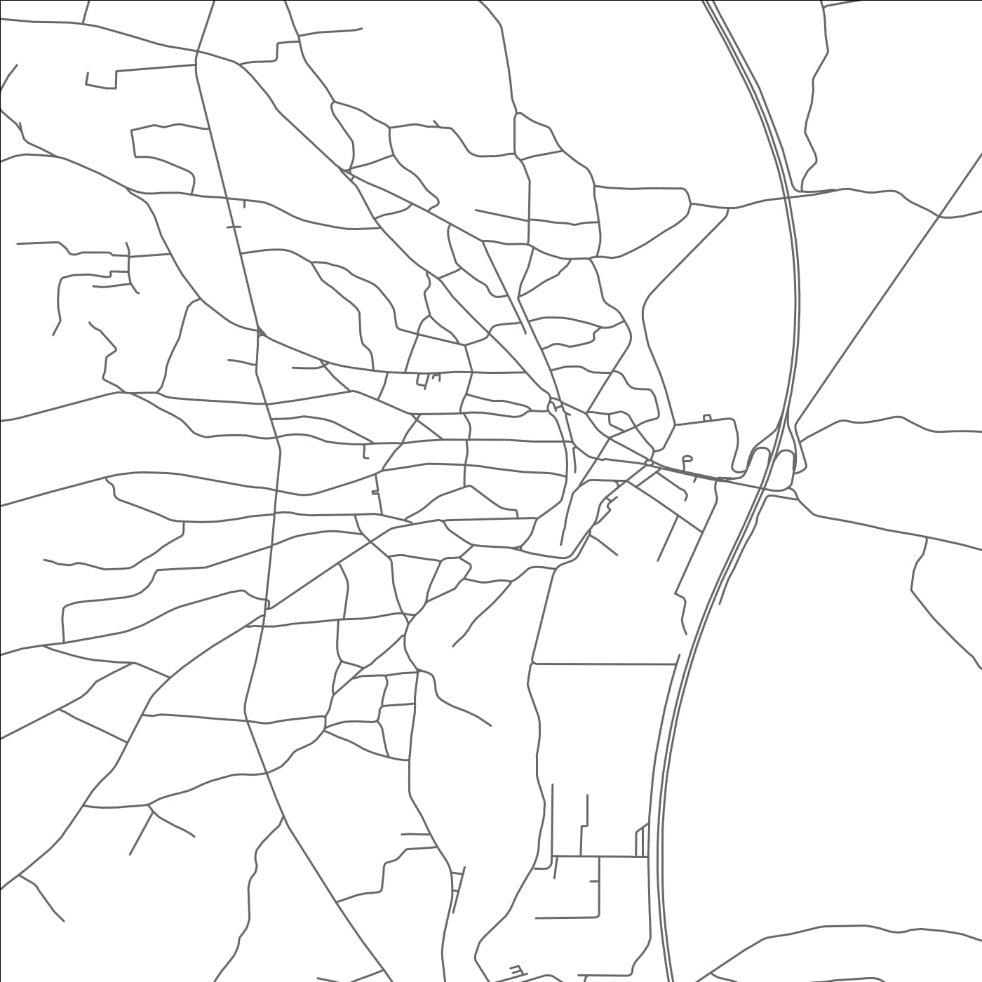 ROAD MAP OF LAPOVO, SERBIA BY MAPBAKES