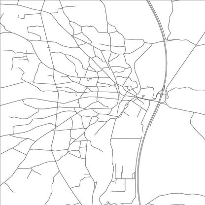 ROAD MAP OF LAPOVO, SERBIA BY MAPBAKES