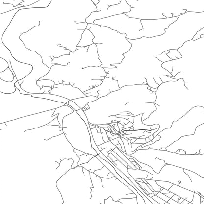 ROAD MAP OF LUČANI, SERBIA BY MAPBAKES