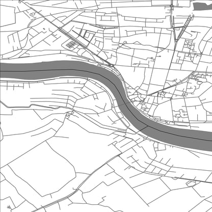 ROAD MAP OF MAČVANSKA MITROVICA, SERBIA BY MAPBAKES