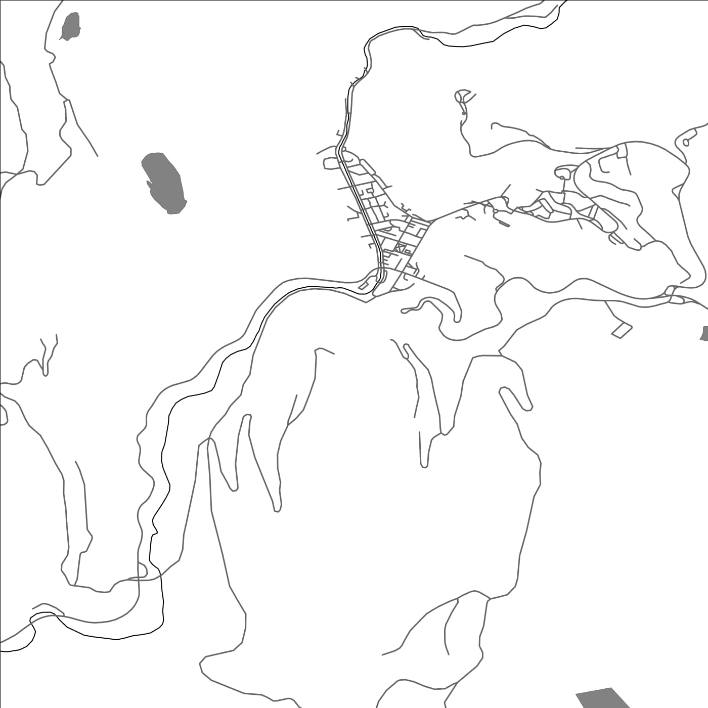 ROAD MAP OF MAJDANPEK, SERBIA BY MAPBAKES