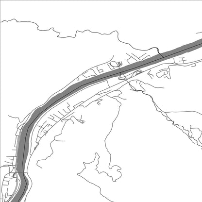 ROAD MAP OF MALI ZVORNIK, SERBIA BY MAPBAKES