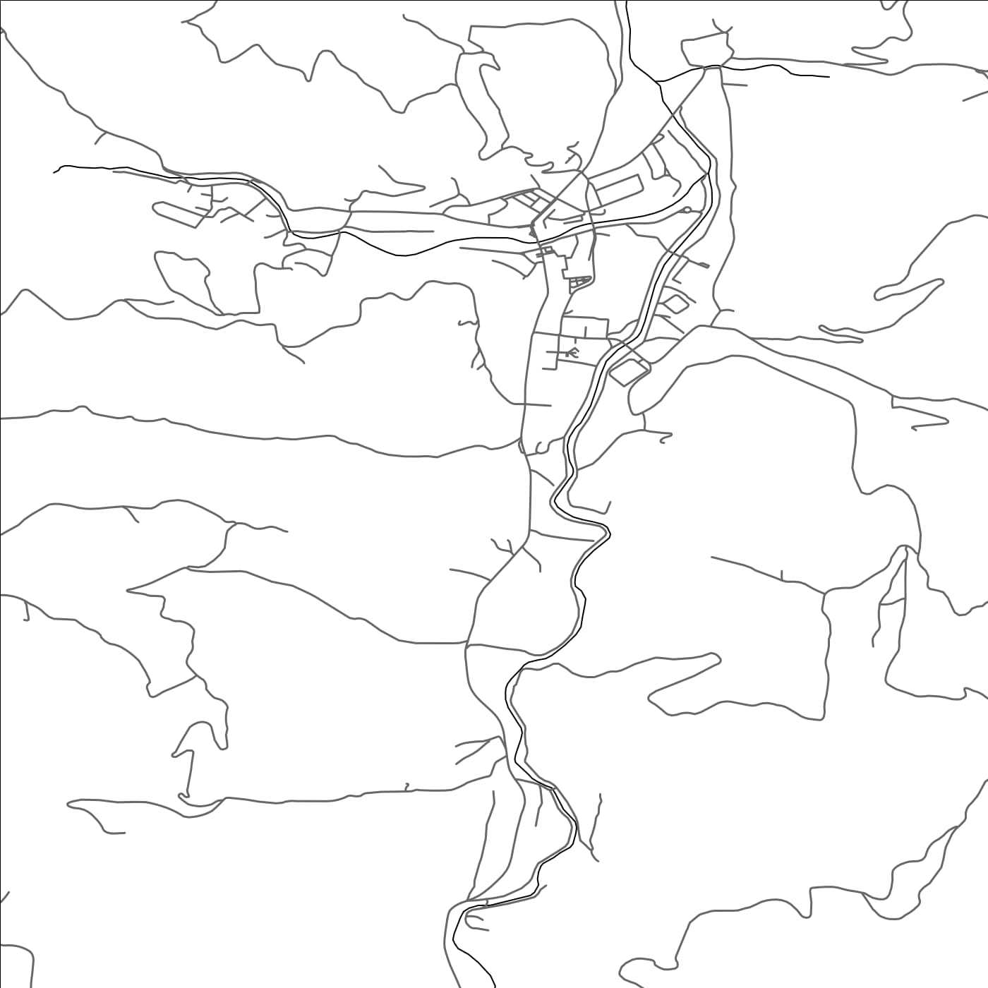 ROAD MAP OF MEDVEĐA, SERBIA BY MAPBAKES