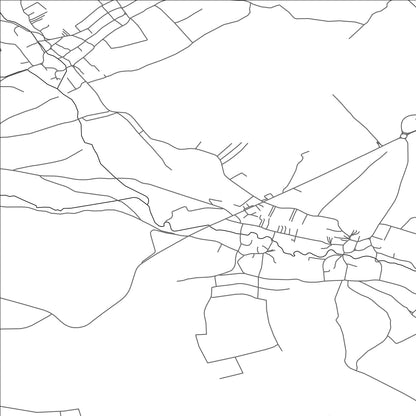 ROAD MAP OF MEROŠINA, SERBIA BY MAPBAKES