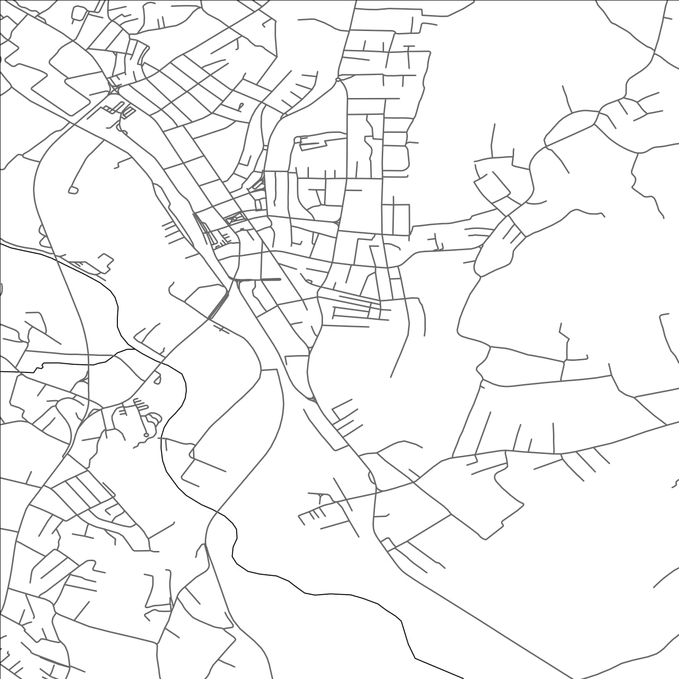 ROAD MAP OF MLADENOVAC, SERBIA BY MAPBAKES