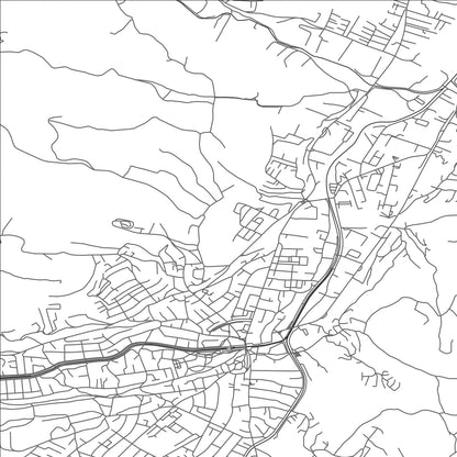 ROAD MAP OF NOVI PAZAR, SERBIA BY MAPBAKES