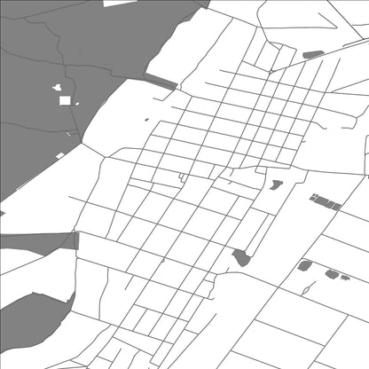 ROAD MAP OF NOVO MILOŠEVO, SERBIA BY MAPBAKES