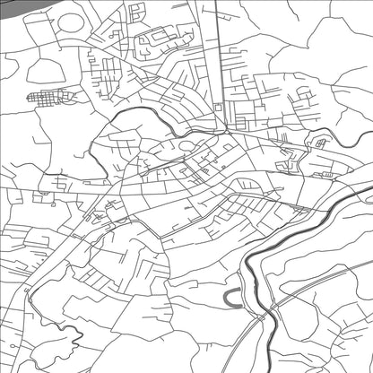 ROAD MAP OF OBRENOVAC, SERBIA BY MAPBAKES