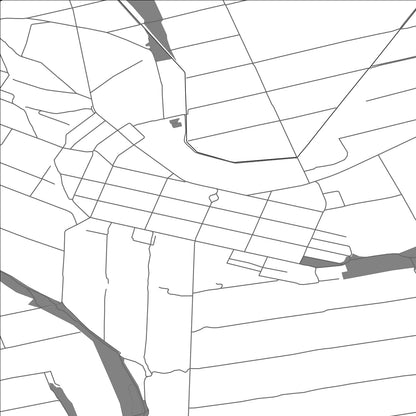 ROAD MAP OF OSTOJIĆEVO, SERBIA BY MAPBAKES