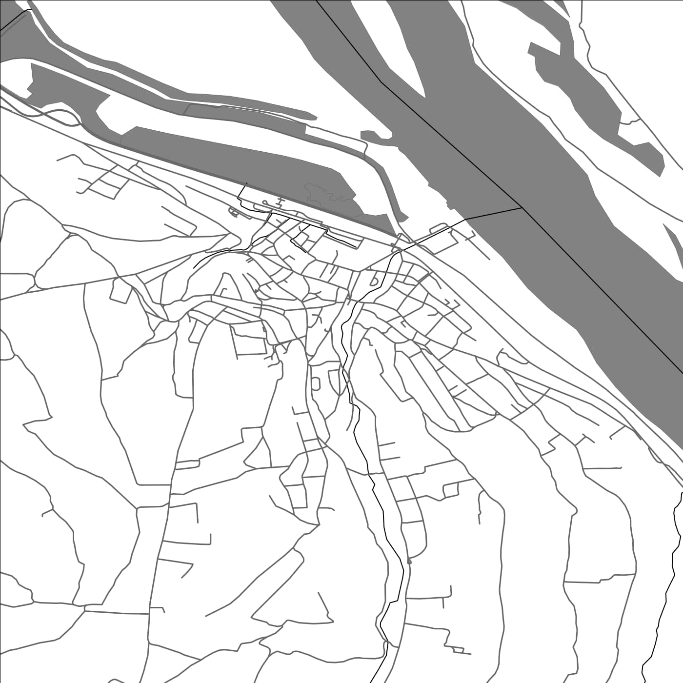 ROAD MAP OF SREMSKI KARLOVCI, SERBIA BY MAPBAKES