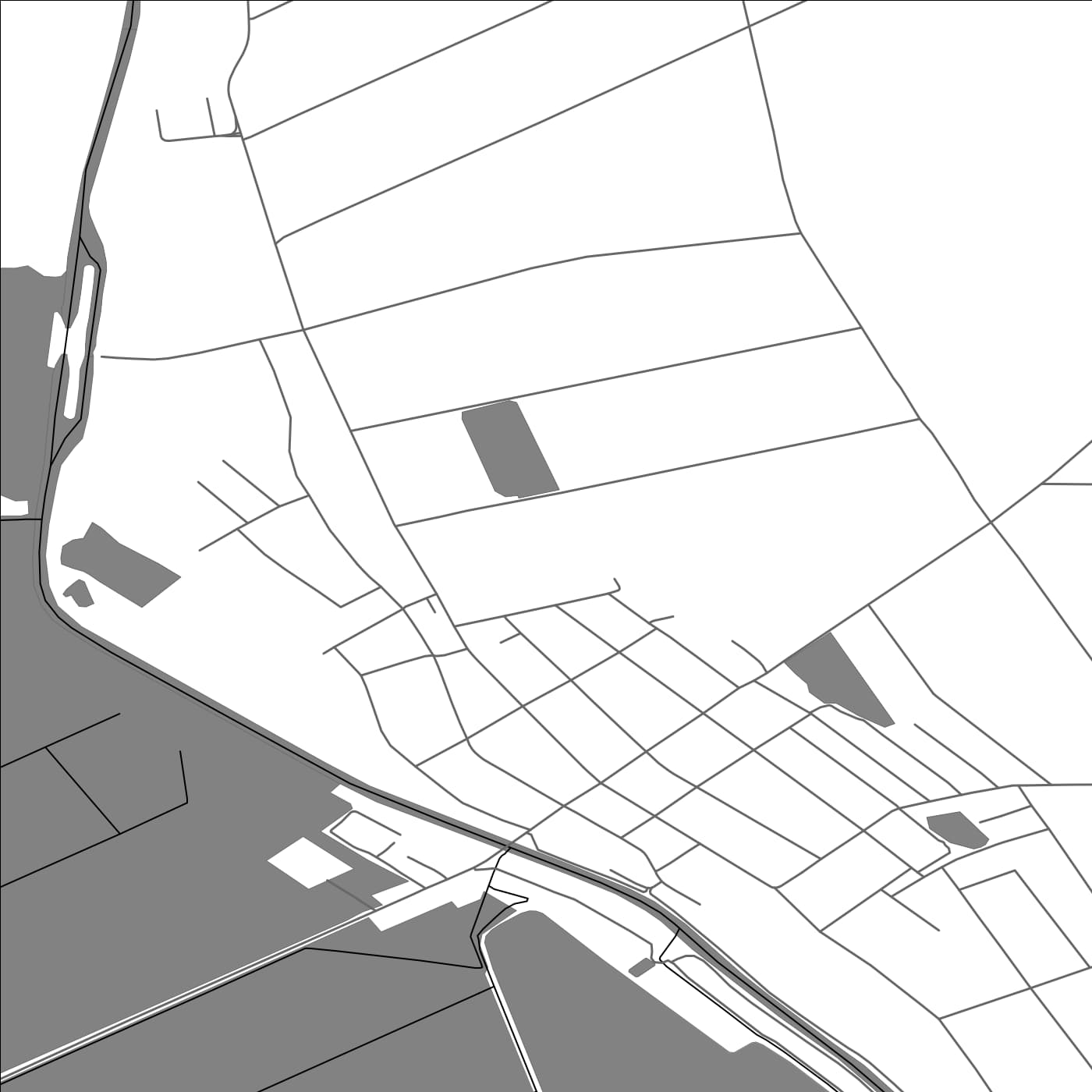 ROAD MAP OF SRPSKI MILETIĆ, SERBIA BY MAPBAKES