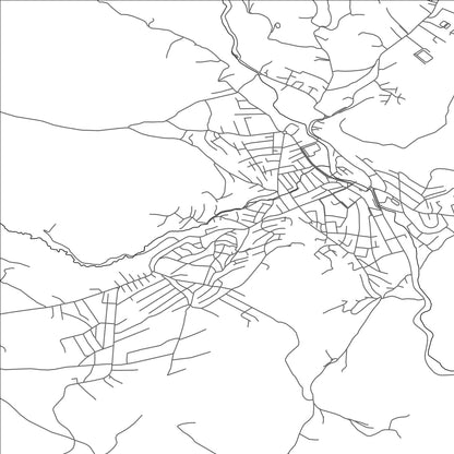 ROAD MAP OF TUTIN, SERBIA BY MAPBAKES