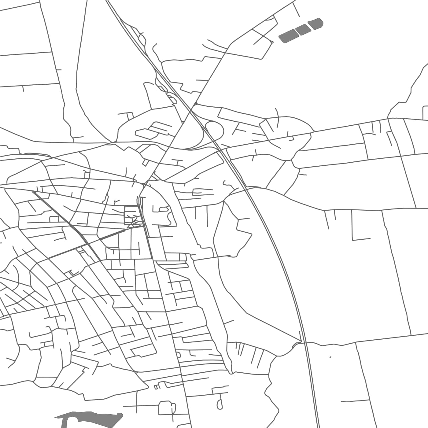 ROAD MAP OF VELIKA PLANA, SERBIA BY MAPBAKES