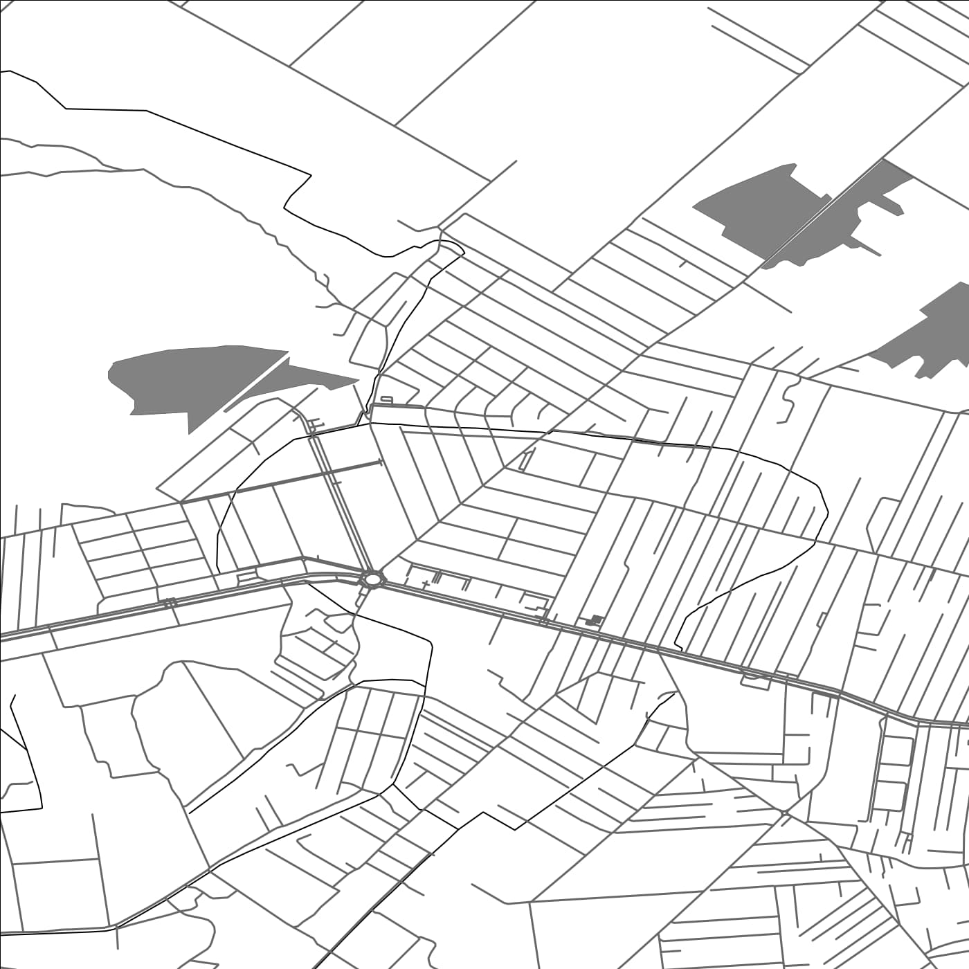 ROAD MAP OF VETERNIK, SERBIA BY MAPBAKES