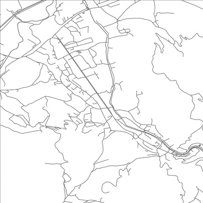 ROAD MAP OF VRANJSKA BANJA, SERBIA BY MAPBAKES