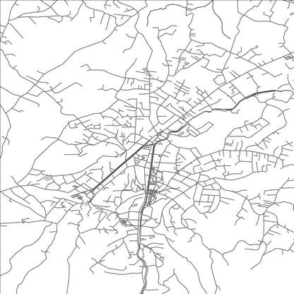 ROAD MAP OF VRNJAČKA BANJA, SERBIA BY MAPBAKES