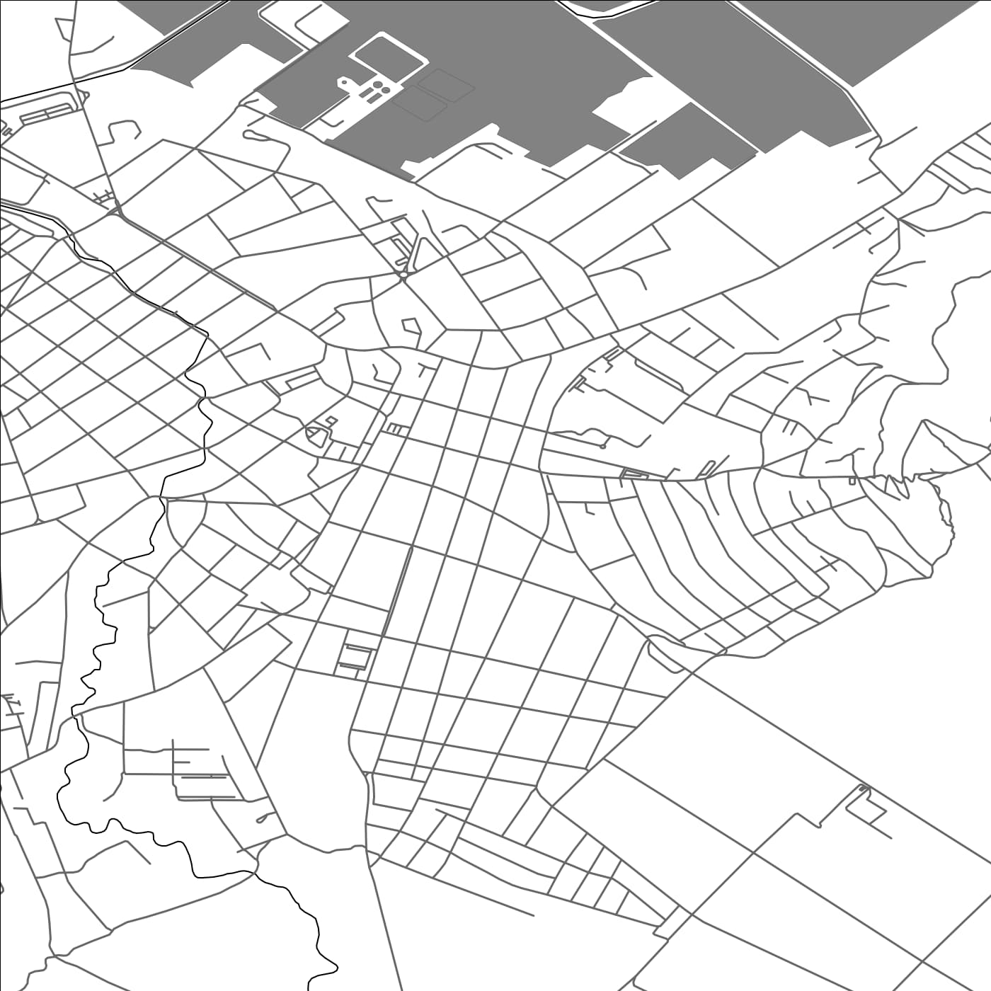 ROAD MAP OF VRŠAC, SERBIA BY MAPBAKES