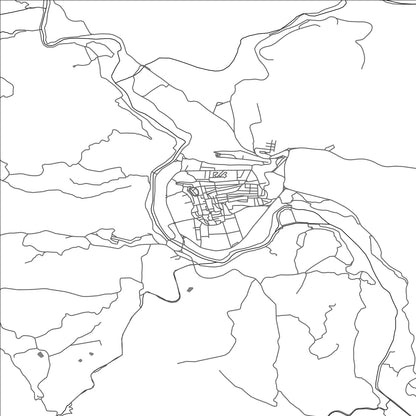 ROAD MAP OF ABARAN, SPAIN BY MAPAKES