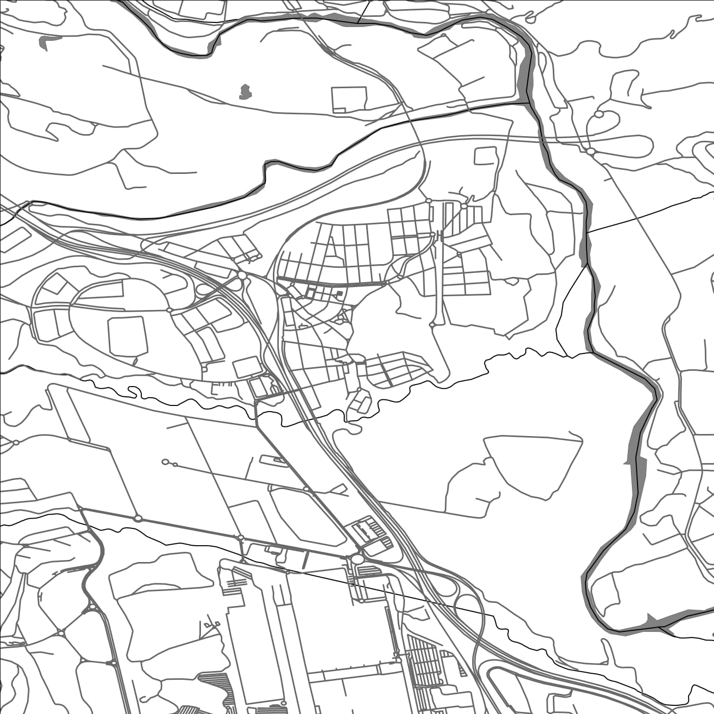 ROAD MAP OF ABRERA, SPAIN BY MAPAKES