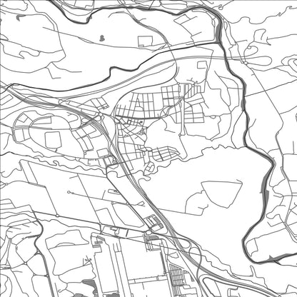 ROAD MAP OF ABRERA, SPAIN BY MAPAKES