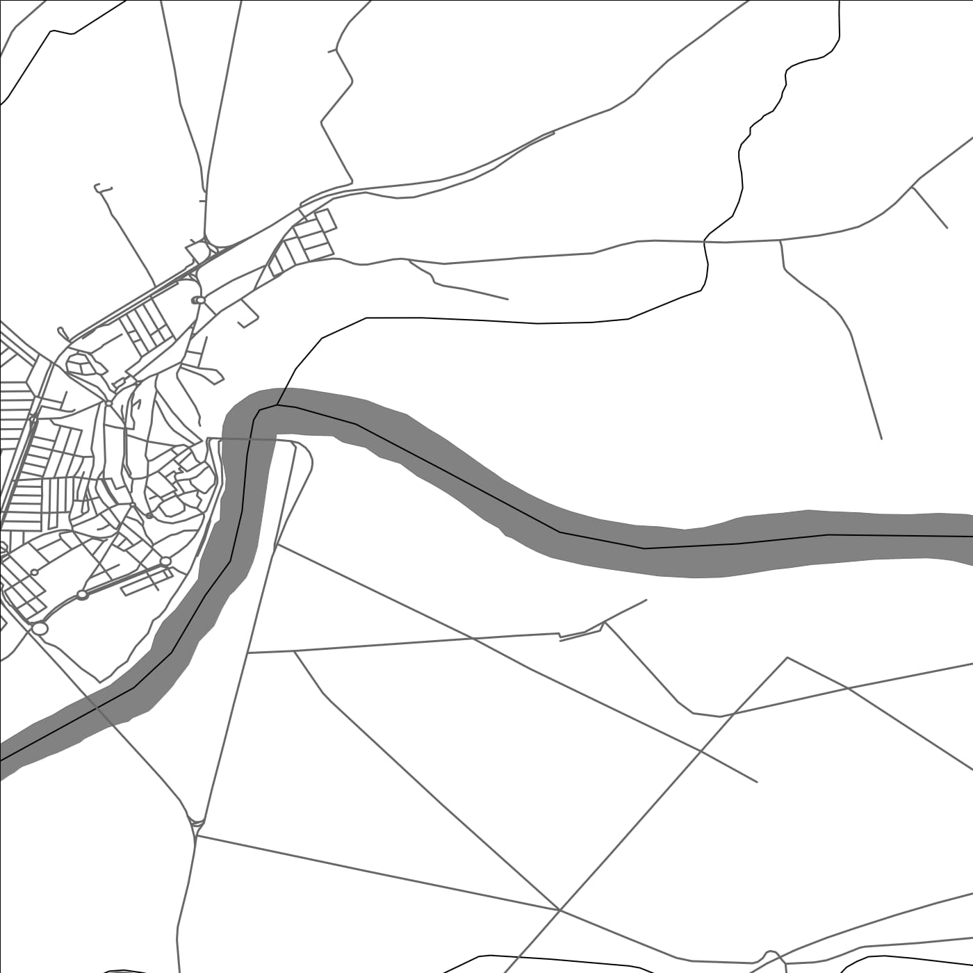 ROAD MAP OF ACALA DEL RIO, SPAIN BY MAPAKES