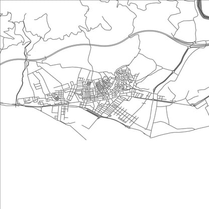 ROAD MAP OF ADRA, SPAIN BY MAPAKES