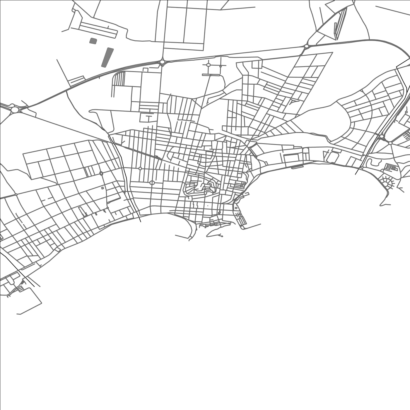 ROAD MAP OF AGUILAS, SPAIN BY MAPAKES