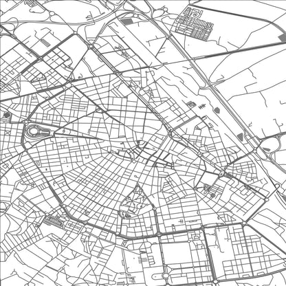 ROAD MAP OF ALBACETE, SPAIN BY MAPAKES