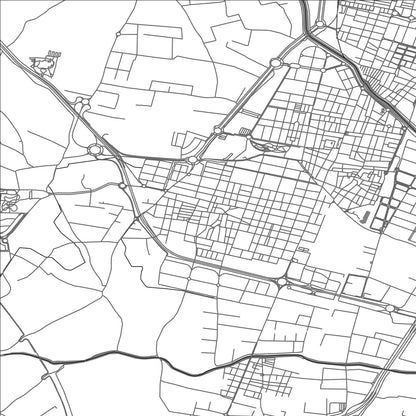 ROAD MAP OF ALBAL, SPAIN BY MAPAKES