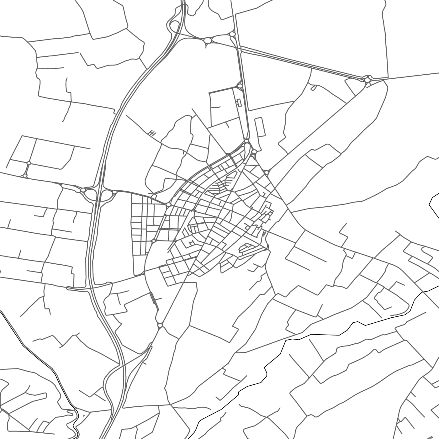 ROAD MAP OF ALBERIQUE, SPAIN BY MAPAKES