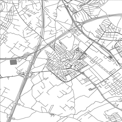 ROAD MAP OF ALBOLOTE, SPAIN BY MAPAKES