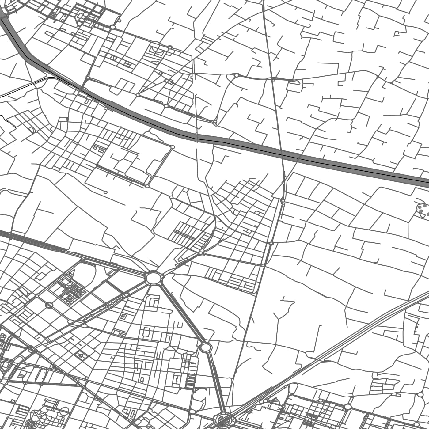 ROAD MAP OF ALBORAYA, SPAIN BY MAPAKES