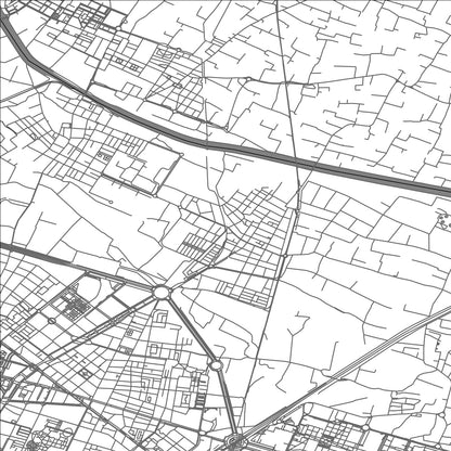 ROAD MAP OF ALBORAYA, SPAIN BY MAPAKES