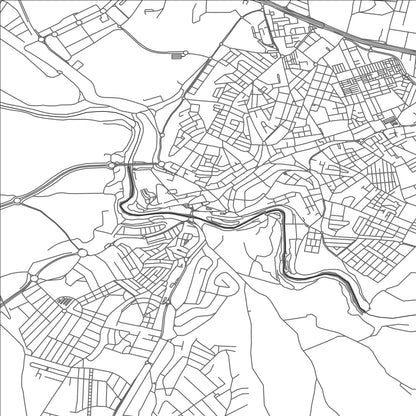 ROAD MAP OF ALCALA DE GUADAIRA, SPAIN BY MAPAKES