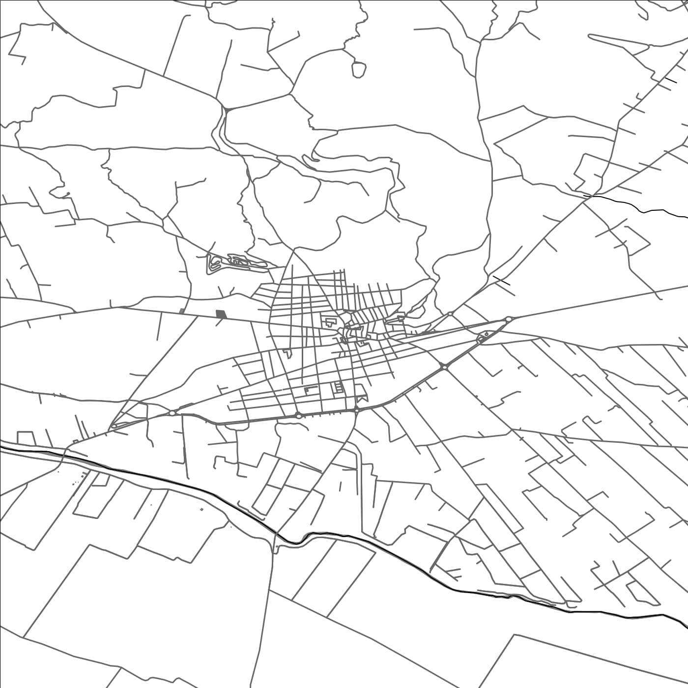 ROAD MAP OF ALCANAR, SPAIN BY MAPAKES